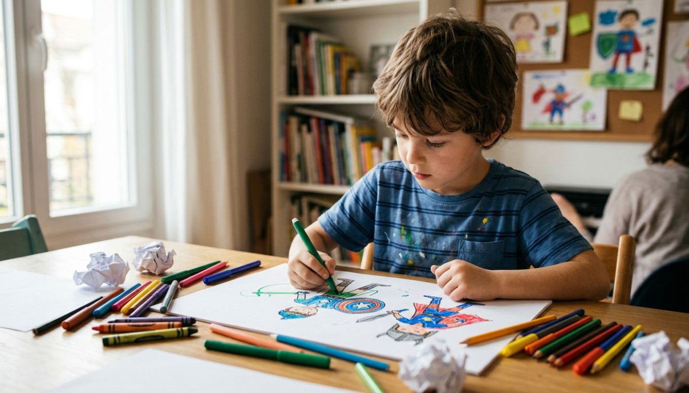 Comment stimuler la créativité des enfants avec des dessins de combattants ?